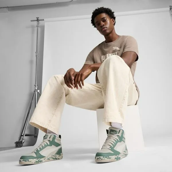 Puma Lifestyle Rebound V6 Camo 039s Sneakers Alpine Snowwarm Whitegreen Moon 8211 Men Puma Lifestyle Rebound V6 Camo 039s Sneakers Alpine Snowwarm Whitegreen Moon 8211 Men