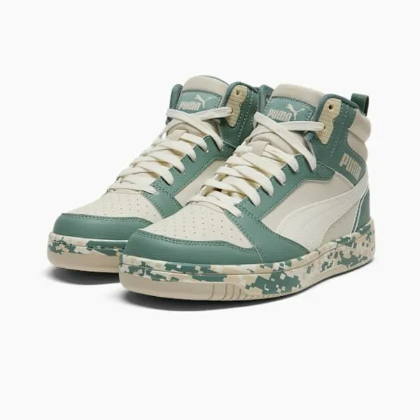 Puma Lifestyle Rebound V6 Camo 039s Sneakers Alpine Snowwarm Whitegreen Moon 8211 Men Puma Lifestyle Rebound V6 Camo 039s Sneakers Alpine Snowwarm Whitegreen Moon 8211 Men