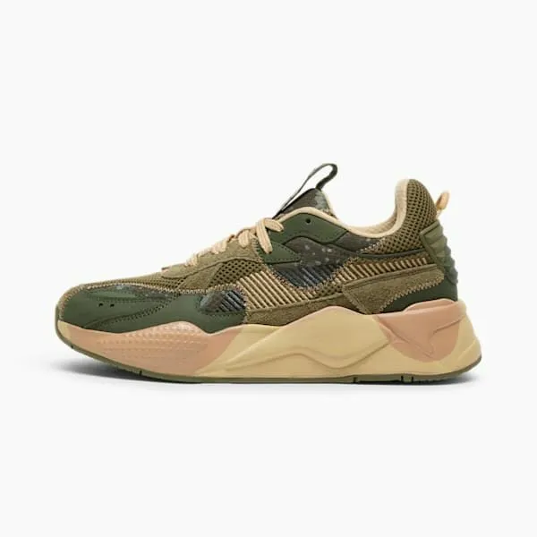 Puma Lifestyle RSX Rain Map Camo Sneakers Olive Drabmyrtlesand Dune 8211 Men