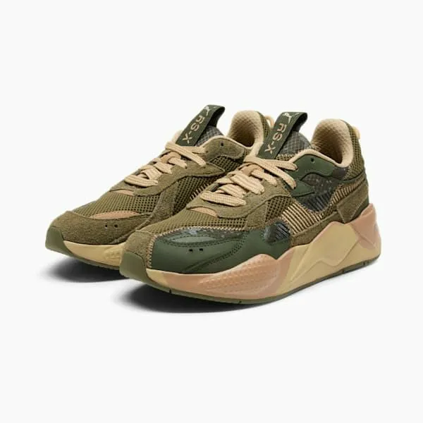 Puma Lifestyle RSX Rain Map Camo Sneakers Olive Drabmyrtlesand Dune 8211 Men Puma Lifestyle RSX Rain Map Camo Sneakers Olive Drabmyrtlesand Dune 8211 Men