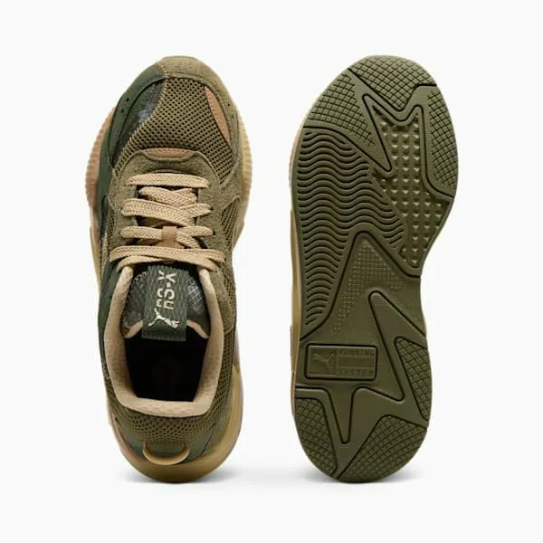 Puma Lifestyle RSX Rain Map Camo Sneakers Olive Drabmyrtlesand Dune 8211 Men Puma Lifestyle RSX Rain Map Camo Sneakers Olive Drabmyrtlesand Dune 8211 Men