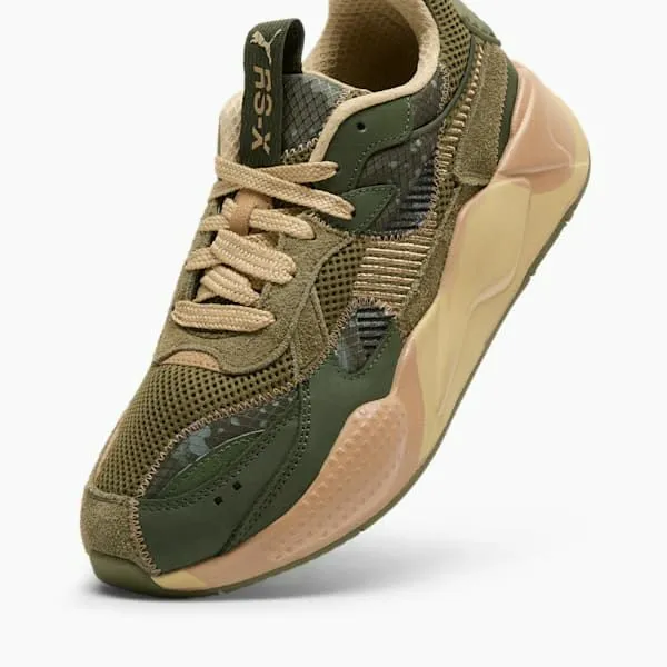 Puma Lifestyle RSX Rain Map Camo Sneakers Olive Drabmyrtlesand Dune 8211 Men Puma Lifestyle RSX Rain Map Camo Sneakers Olive Drabmyrtlesand Dune 8211 Men