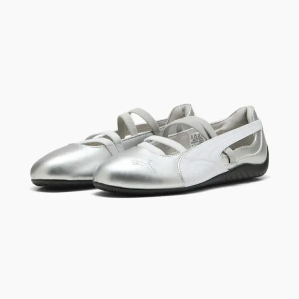 Puma Lifestyle Speedcat Ballet Metallic 039s Shoes Puma Silverpuma White 8211 Women