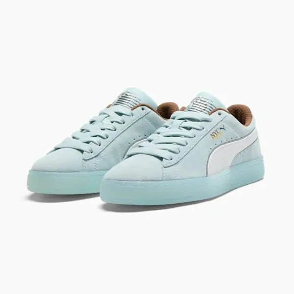 Puma Lifestyle Suede NYC 039s Sneakers Frosted Dewpuma Whitehaute Coffeepuma Silver 8211 Women