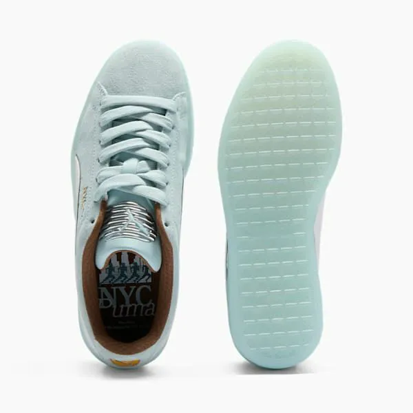 Puma Lifestyle Suede NYC 039s Sneakers Frosted Dewpuma Whitehaute Coffeepuma Silver 8211 Women