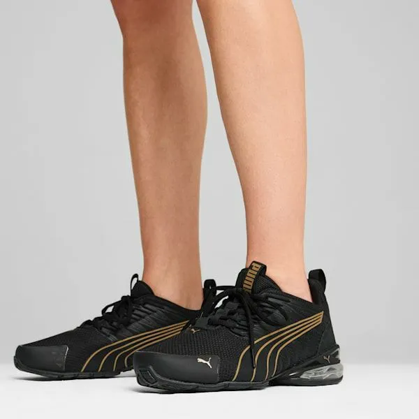 Puma Lifestyle Voltaic Evo 039s Training Shoes Puma Blackpuma Gold 8211 Women