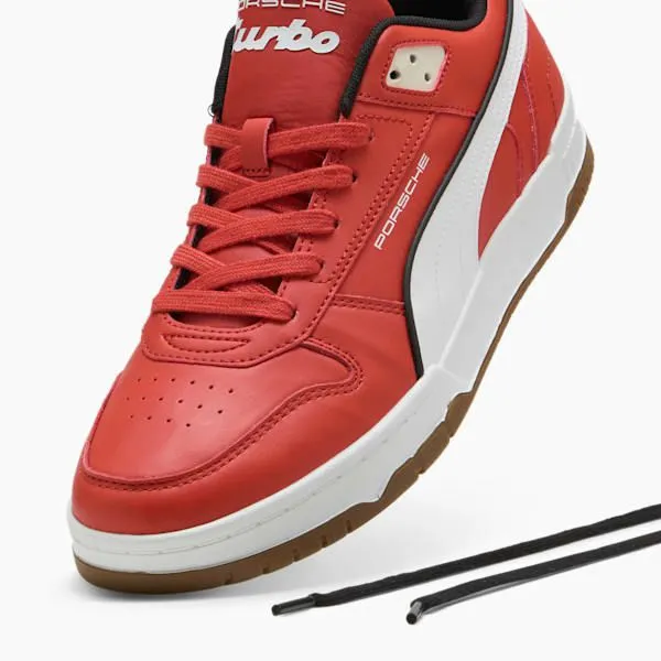 Puma Motorsport Porsche Legacy RBD Game 039s Low Sneakers Red Firepuma White 8211 Men Puma Motorsport Porsche Legacy RBD Game 039s Low Sneakers Red Firepuma White 8211 Men