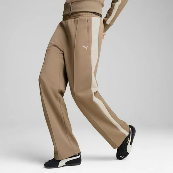 Puma Pants T7 ALWAYS ON 039s Straight Track Pants Totally Taupe 8211 Women