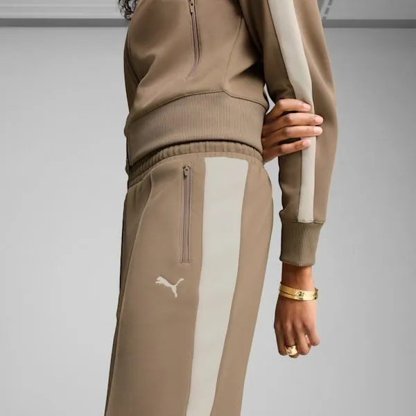 Puma Pants T7 ALWAYS ON 039s Straight Track Pants Totally Taupe 8211 Women