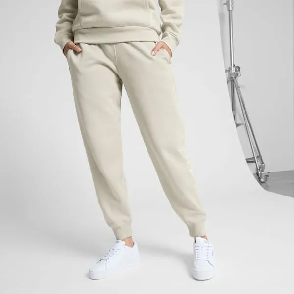 Puma Pants Tonal Script 039s Sweatpants Desert Dust 8211 Women