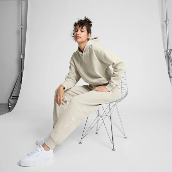 Puma Pants Tonal Script 039s Sweatpants Desert Dust 8211 Women