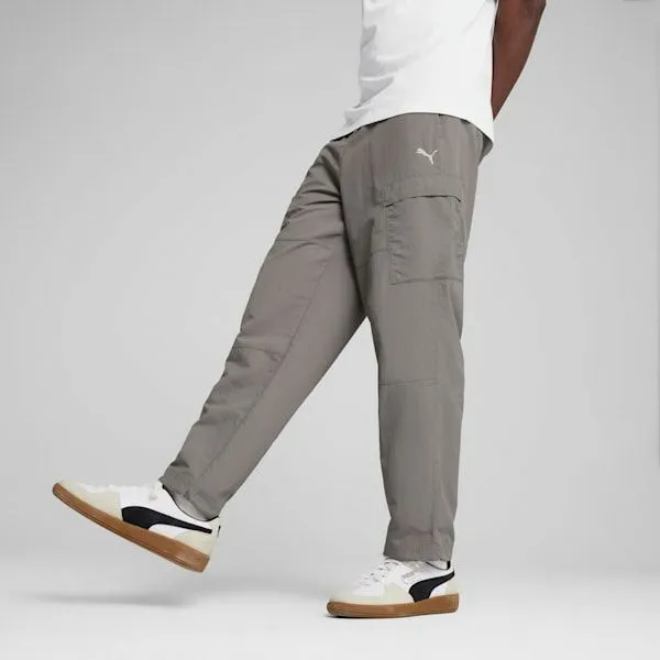 Puma Pants WARDROBE ESSENTIALS 039s Relaxed Cargo Pants Cast Iron 8211 Men