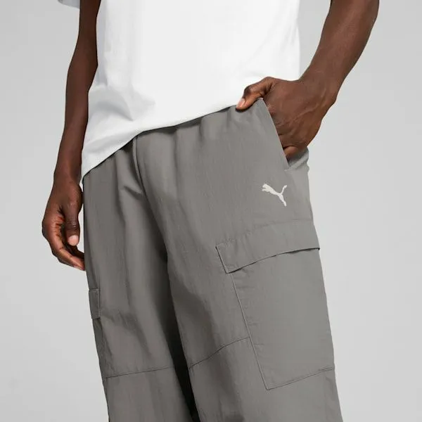 Puma Pants WARDROBE ESSENTIALS 039s Relaxed Cargo Pants Cast Iron 8211 Men