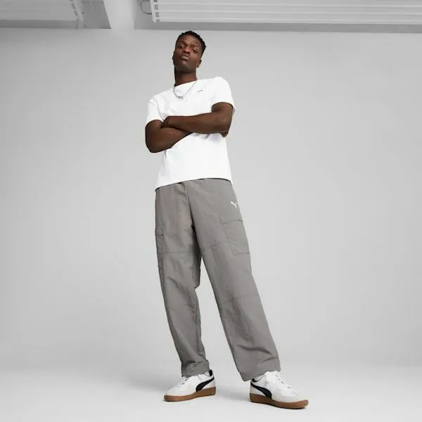 Puma Pants WARDROBE ESSENTIALS 039s Relaxed Cargo Pants Cast Iron 8211 Men