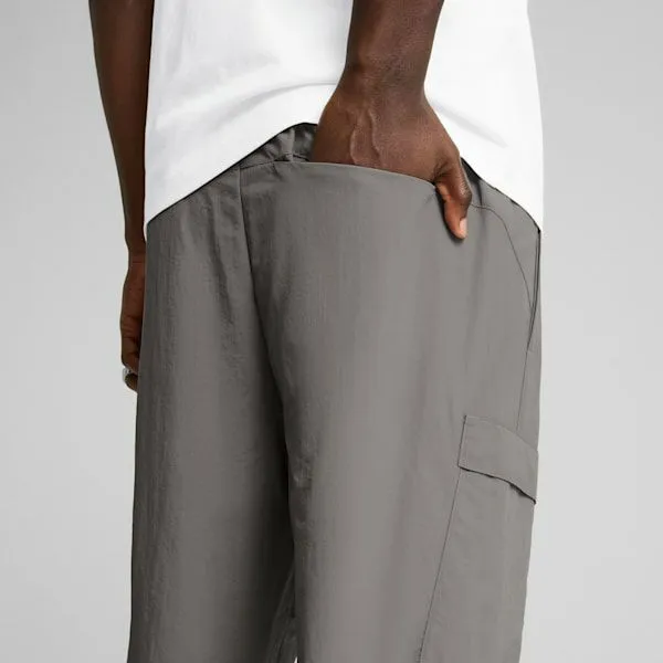 Puma Pants WARDROBE ESSENTIALS 039s Relaxed Cargo Pants Cast Iron 8211 Men