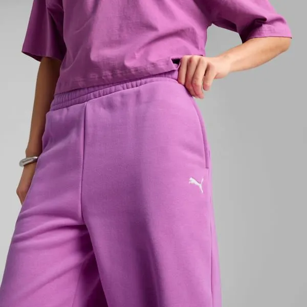 Puma Pants Wardrobe Essentials 039s Relaxed Sweatpants Wild Berry 8211 Women