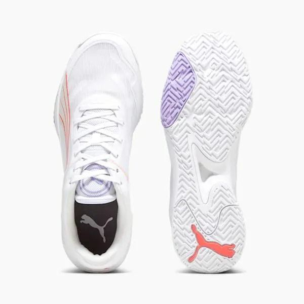 Puma Racquet Sports Accelerate Turbo 039s Court Shoes Puma Whitefire Orchidvivid Violetsedate Gray 8211 Women