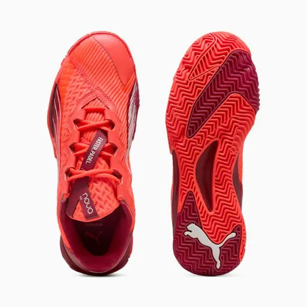 Puma Racquet Sports NOVA Elite Padel 039s Sneakers Glowing Reddark Crimsonpuma White 8211 Men