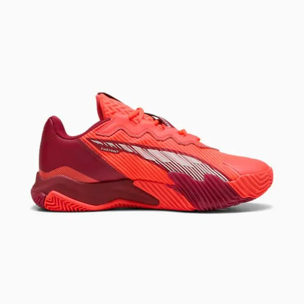 Puma Racquet Sports NOVA Elite Padel 039s Sneakers Glowing Reddark Crimsonpuma White 8211 Men