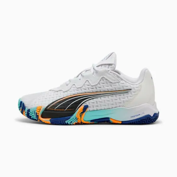 Puma Racquet Sports NOVA Elite Padel 039s Sneakers Puma Whitepuma Blackvivid Blueheat Fire 8211 Men
