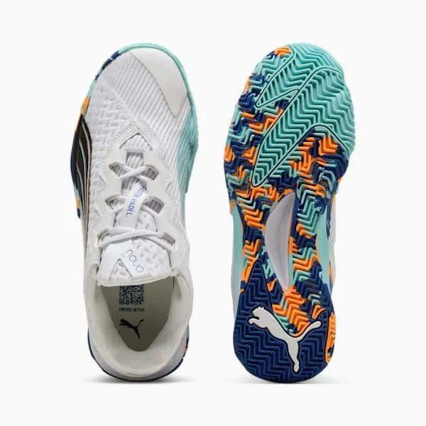 Puma Racquet Sports NOVA Elite Padel 039s Sneakers Puma Whitepuma Blackvivid Blueheat Fire 8211 Men