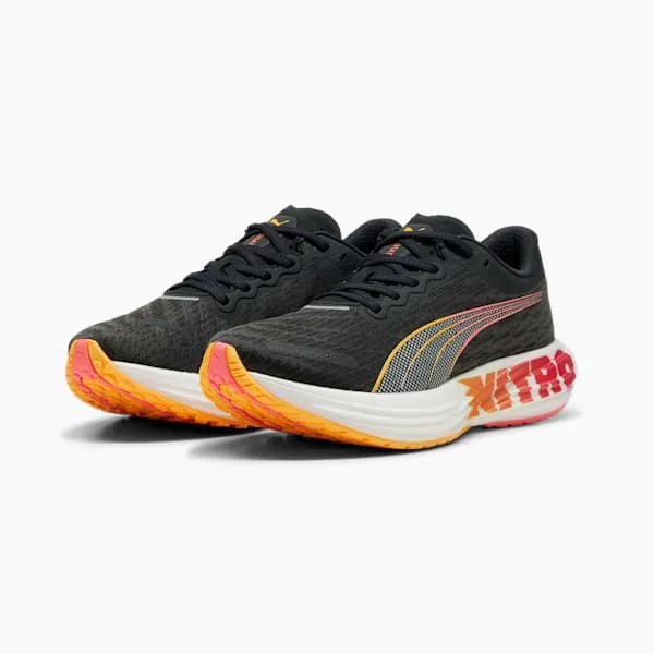 Puma Running Deviate NITRO 2 039s Road Running Shoes Puma Blacksun Streamsunset Glow 8211 Men Puma Running Deviate NITRO 2 039s Road Running Shoes Puma Blacksun Streamsunset Glow 8211 Men
