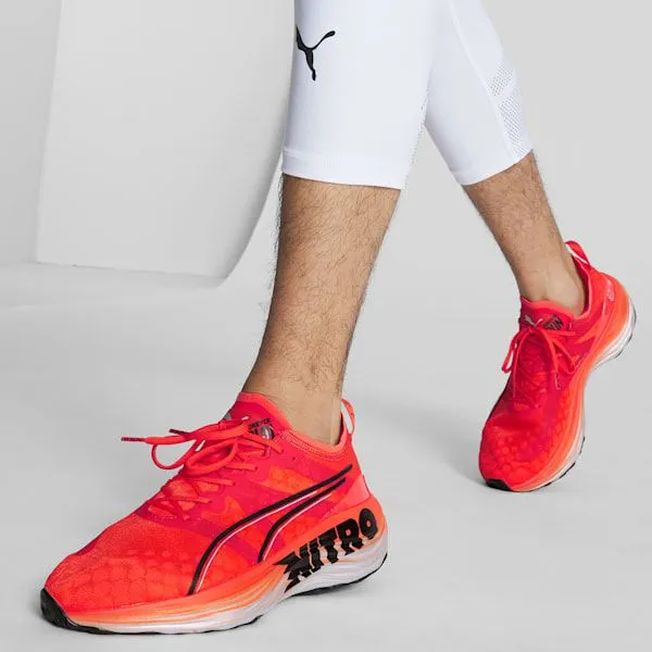 Puma Running ForeverRun NITRO 039s Running Shoes Cherry Tomatopuma Black 8211 Men Puma Running ForeverRun NITRO 039s Running Shoes Cherry Tomatopuma Black 8211 Men