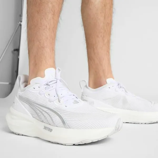 Puma Running ForeverRun NITRO 2 039s Running Shoes Puma Whitepuma Silver 8211 Men Puma Running ForeverRun NITRO 2 039s Running Shoes Puma Whitepuma Silver 8211 Men