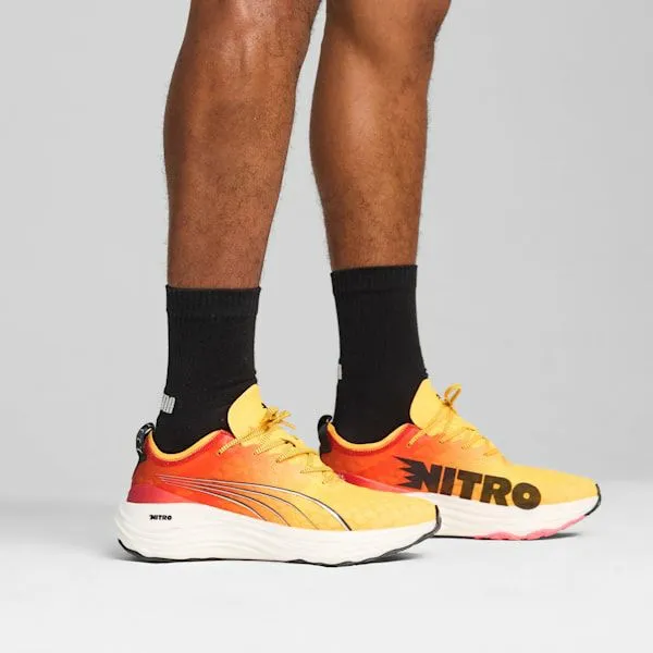 Puma Running ForeverRun NITRO FADE 039s Road Running Shoes Sun Streamsunset Glowpuma White 8211 Men Puma Running ForeverRun NITRO FADE 039s Road Running Shoes Sun Streamsunset Glowpuma White 8211 Men