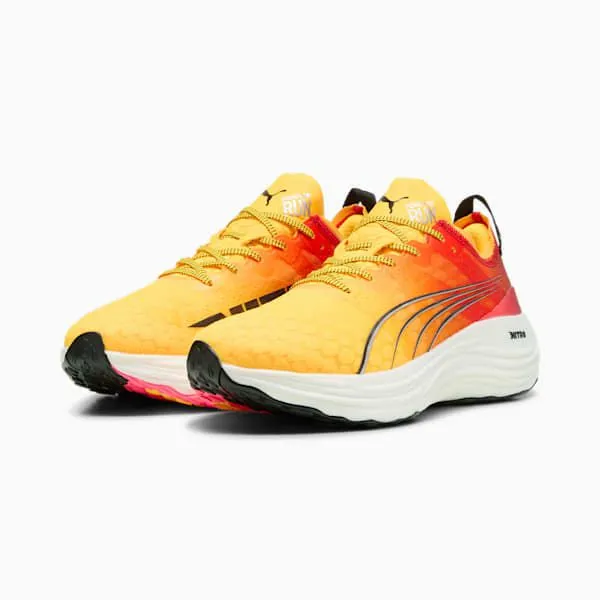 Puma Running ForeverRun NITRO FADE 039s Road Running Shoes Sun Streamsunset Glowpuma White 8211 Men Puma Running ForeverRun NITRO FADE 039s Road Running Shoes Sun Streamsunset Glowpuma White 8211 Men
