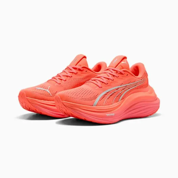 Puma Running MagMax NITRO 039s Road Running Shoes Glowing Redpuma Silver 8211 Women Puma Running MagMax NITRO 039s Road Running Shoes Glowing Redpuma Silver 8211 Women