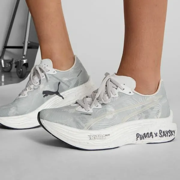 Puma Running PUMA X SAYSKY Deviate NITRO Elite 3 039s Running Shoes Cool Light Graynew Navy 8211 Women Puma Running PUMA X SAYSKY Deviate NITRO Elite 3 039s Running Shoes Cool Light Graynew Navy 8211 Women