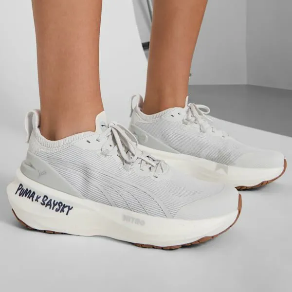 Puma Running PUMA X SAYSKY ForeverRun NITRO 2 039s Running Shoes Feather Grayflat Light Gray 8211 Women Puma Running PUMA X SAYSKY ForeverRun NITRO 2 039s Running Shoes Feather Grayflat Light Gray 8211 Women