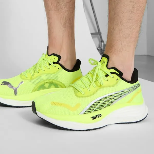 Puma Running Velocity NITRO 3 039s Road Running Shoes Yellow Alertpuma Black 8211 Men Puma Running Velocity NITRO 3 039s Road Running Shoes Yellow Alertpuma Black 8211 Men