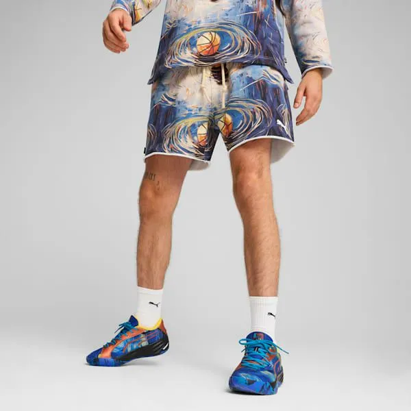 Puma Shorts Dylan Exhibit 039s Terry Basketball Shorts Vivid Blueaop 8211 Men
