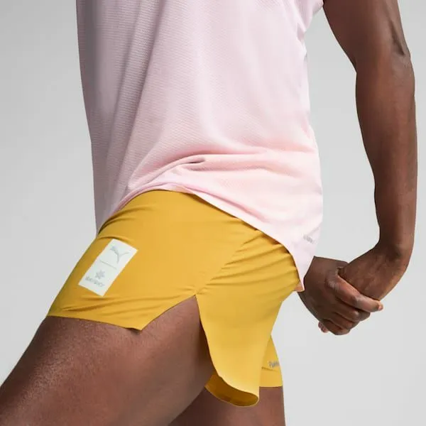 Puma Shorts PUMA X SAYSKY 039s Running Shorts Archive Gold 8211 Men