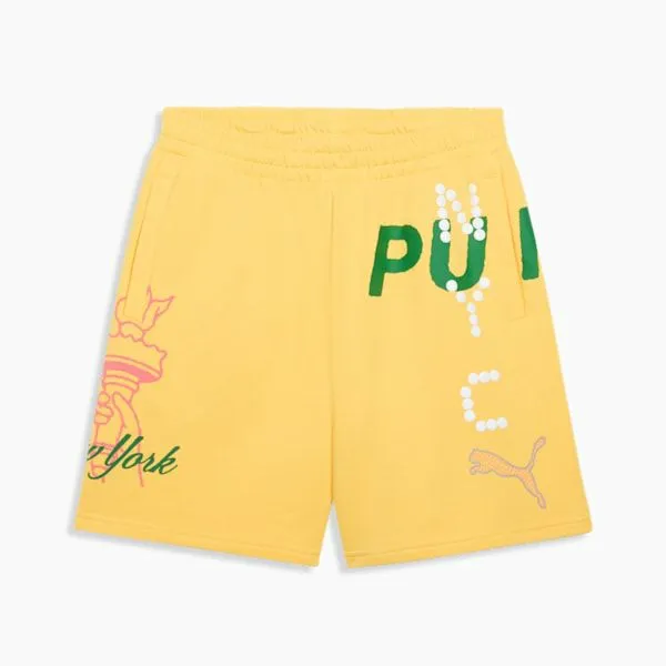 Puma Shorts Wardrobe Essentials Bright Lights NYC Flagship 039s 7034 Shorts Sunny Yellow 8211 Men Puma Shorts Wardrobe Essentials Bright Lights NYC Flagship 039s 7034 Shorts Sunny Yellow 8211 Men