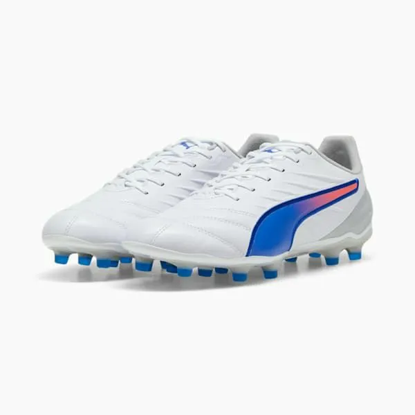 Puma Soccer Cleats KING PRO 039s FirmArtificial Ground Soccer Cleats Puma Whitebluemazingflat Light Gray 8211 Men Puma Soccer Cleats KING PRO 039s FirmArtificial Ground Soccer Cleats Puma Whitebluemazingflat Light Gray 8211 Men