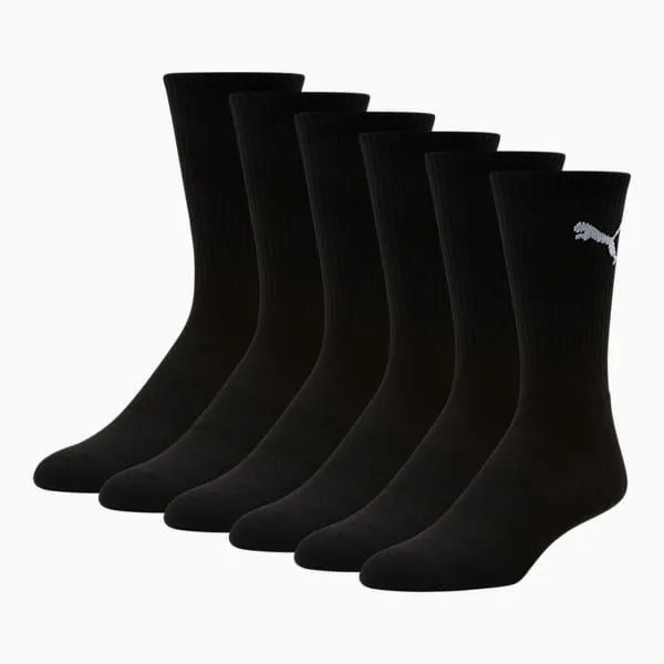 Puma Socks and Underwear PUMA 039s HalfTerry Crew Socks 3 Pairs Black White 8211 Men Puma Socks and Underwear PUMA 039s HalfTerry Crew Socks 3 Pairs Black White 8211 Men