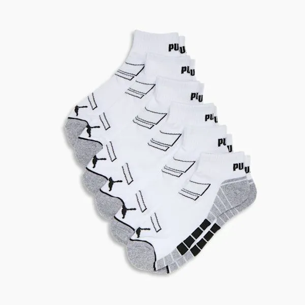 Puma Socks and Underwear PUMA 039s HalfTerry QuarterLength Crew Socks 6 Pairs White Black 8211 Men Puma Socks and Underwear PUMA 039s HalfTerry QuarterLength Crew Socks 6 Pairs White Black 8211 Men