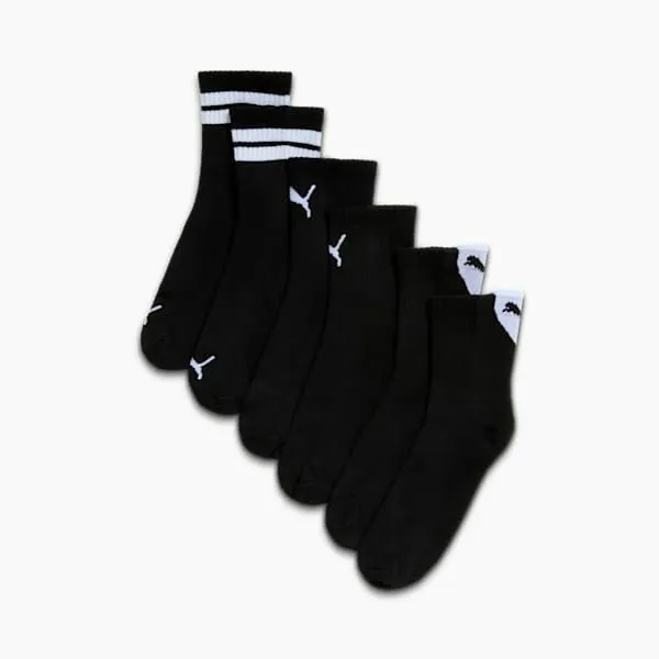 Puma Socks PUMA 039s HalfTerry Low Crew Socks 3 Pairs Black White 8211 Women