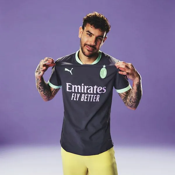 Puma TShirts and Tops AC Milan 2425 Authentic Third 039s Soccer Jersey Fresh Mint 8211 Men Puma TShirts and Tops AC Milan 2425 Authentic Third 039s Soccer Jersey Fresh Mint 8211 Men