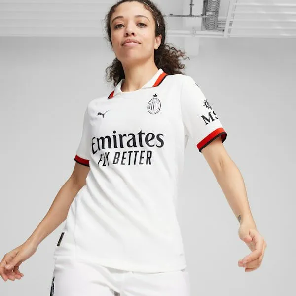 Puma TShirts and Tops AC Milan 2425 Replica Away 039s Soccer Jersey Puma White 8211 Women Puma TShirts and Tops AC Milan 2425 Replica Away 039s Soccer Jersey Puma White 8211 Women