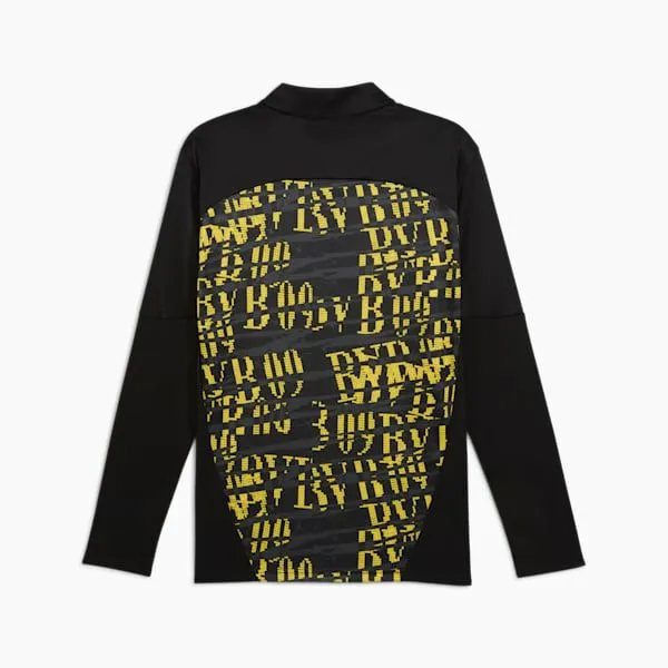 Puma TShirts and Tops Borussia Dortmund 039s PreMatch QuarterZip Top Puma Blackfaster Yellow 8211 Men Puma TShirts and Tops Borussia Dortmund 039s PreMatch QuarterZip Top Puma Blackfaster Yellow 8211 Men