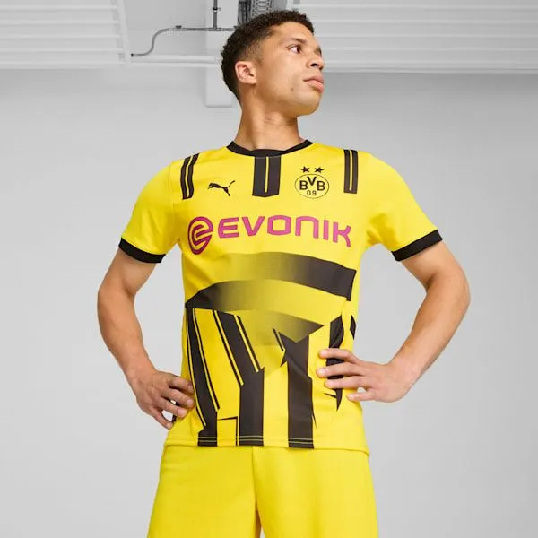 Puma TShirts and Tops Borussia Dortmund 2425 Cup Replica 039s Soccer Jersey Faster Yellowpuma Black 8211 Men