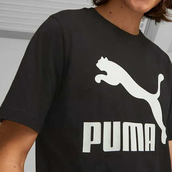 Puma TShirts and Tops Classics Logo 039s Tee Puma Black 8211 Men