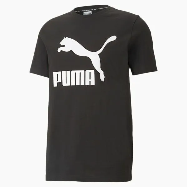 Puma TShirts and Tops Classics Logo 039s Tee Puma Black 8211 Men