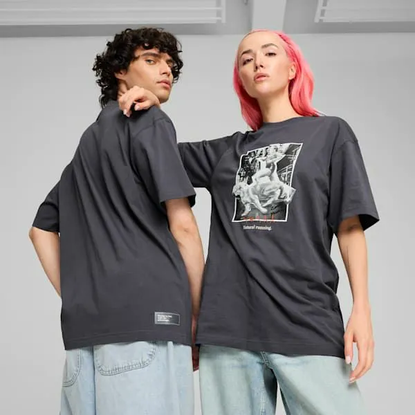 Puma TShirts and Tops Club De Course 039s Graphic Tee Galactic Gray 8211 Men