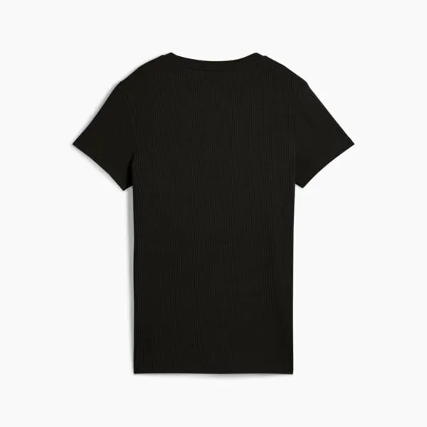 Puma TShirts and Tops ESS ELEVATED Rib Tee Puma Black 8211 Women