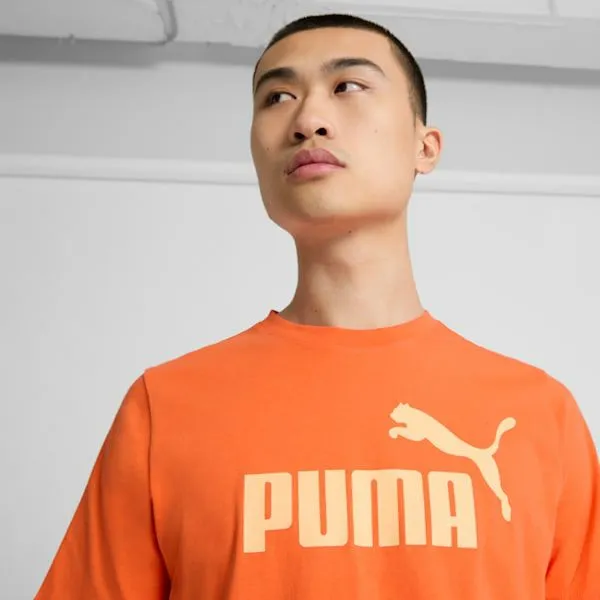 Puma TShirts and Tops ESS No 1 Logo 039s Tee Flame Flicker 8211 Men